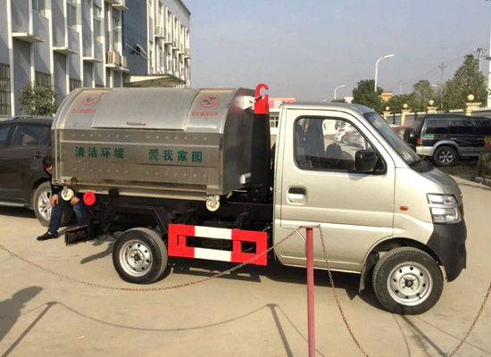 国五3方长安勾臂垃圾车三种操控方式