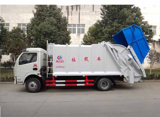 垃圾斗式压缩垃圾车图片