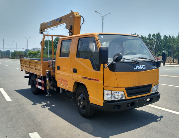 江铃双排蓝牌随车吊外观图片展示